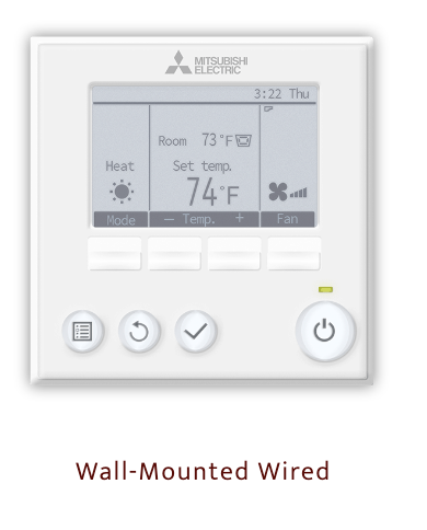 wall mounted wired control mitsubishi